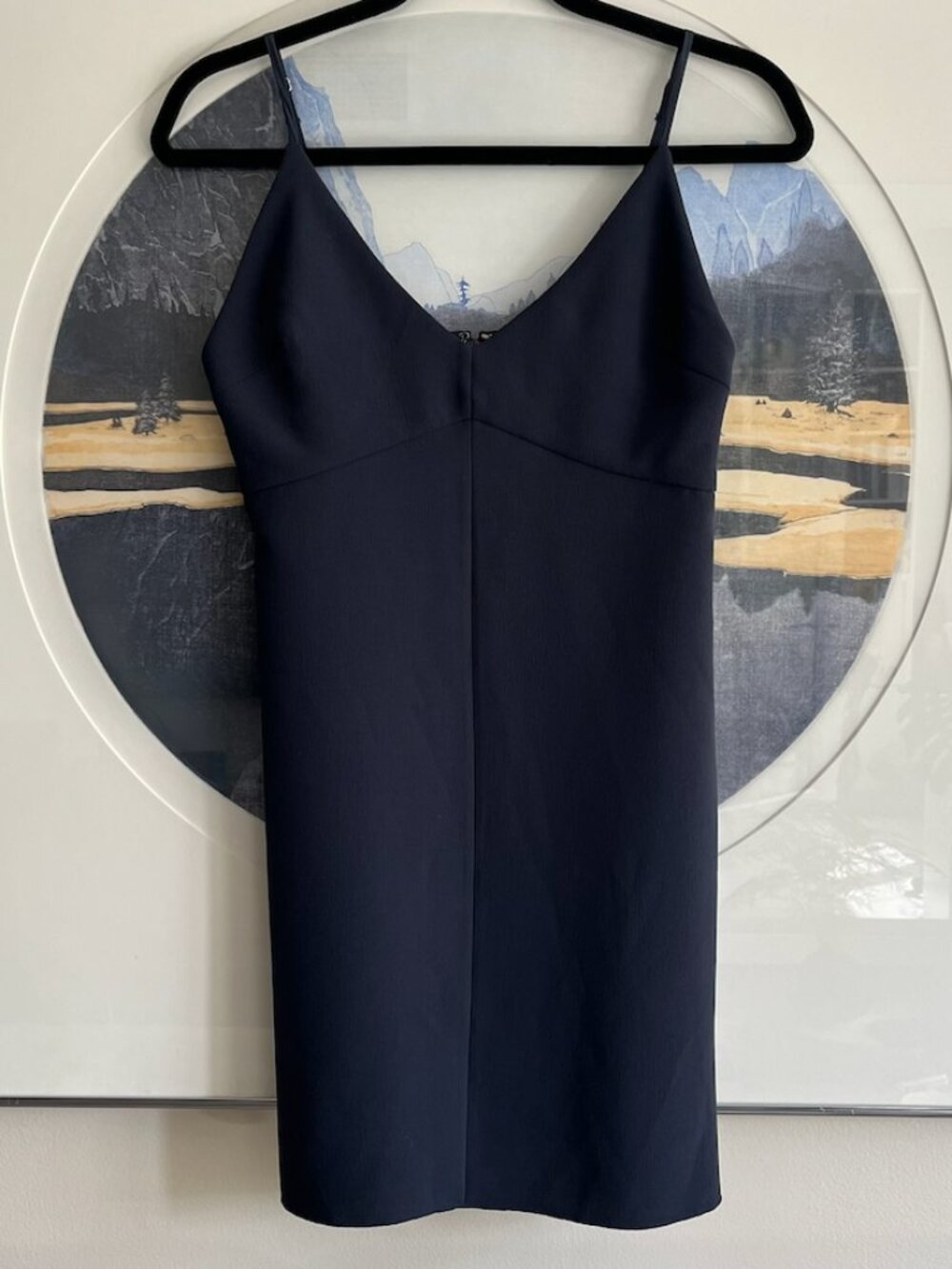 Wilfred V-Neck Navy Mini Dress